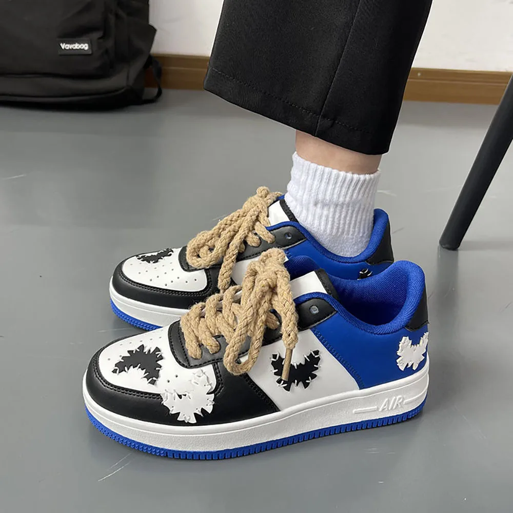 

Spring/Autumn Men Male New style Casual Non-slip Fashion Round toe Flat Ins Thick-soled Tenis Comfortable Stretchy Shoes