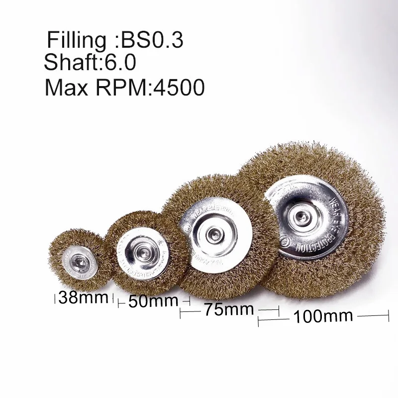 

Steel wire drill brush metal brush for rusty remove cleaning grinding polishing bowl-type wire wheel brush 2020 hot sale