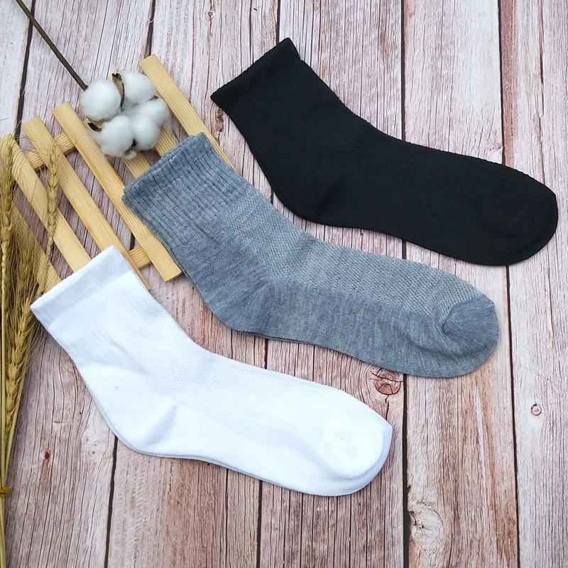 5 пар = 10 шт. женские повседневные носки дышащие сетчатые унисекс белые серые