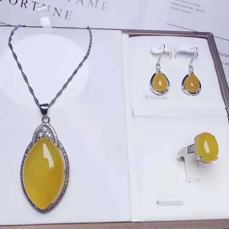 S925 серебро инкрустированные натуральный нефритовый подвесной кольцо серьги