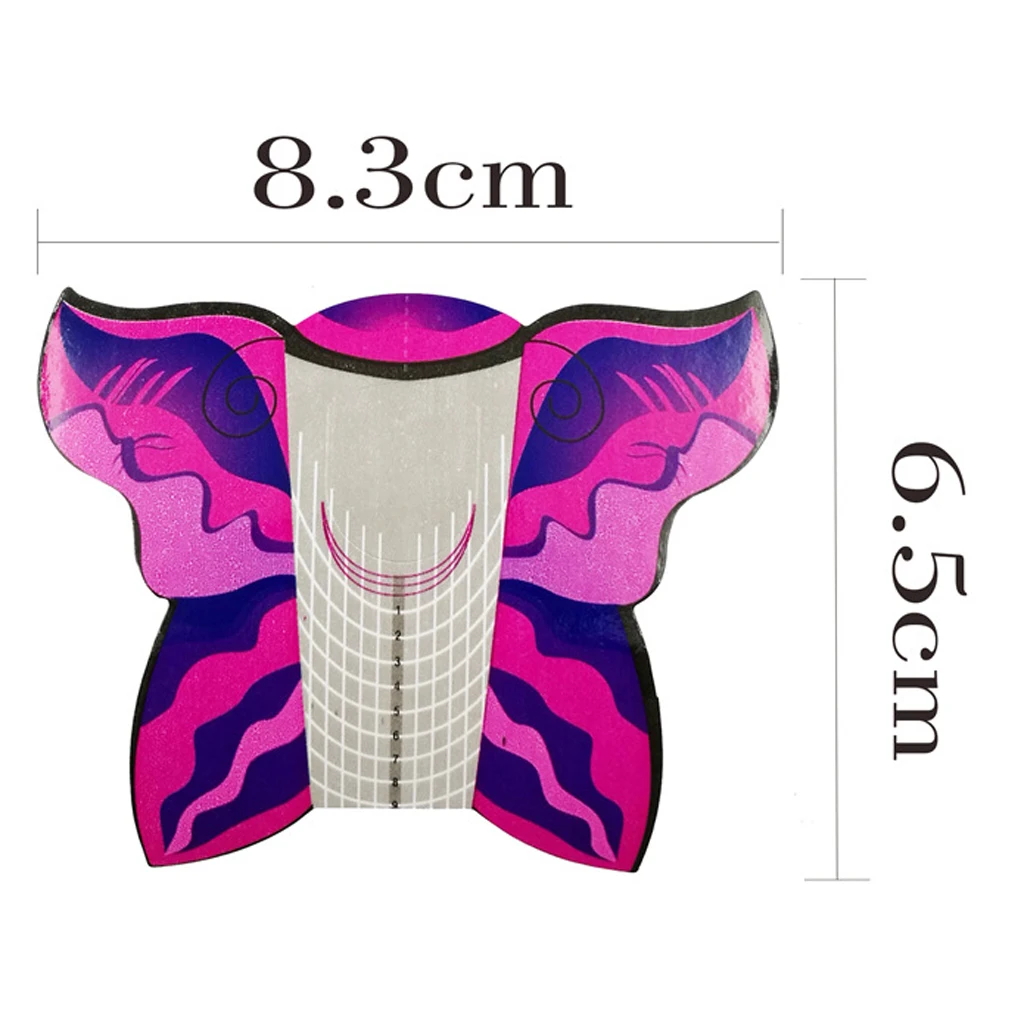 

Adhesive Nail Guide Form for Acrylic UV Gel Tip Nails Extensions Tips Holder