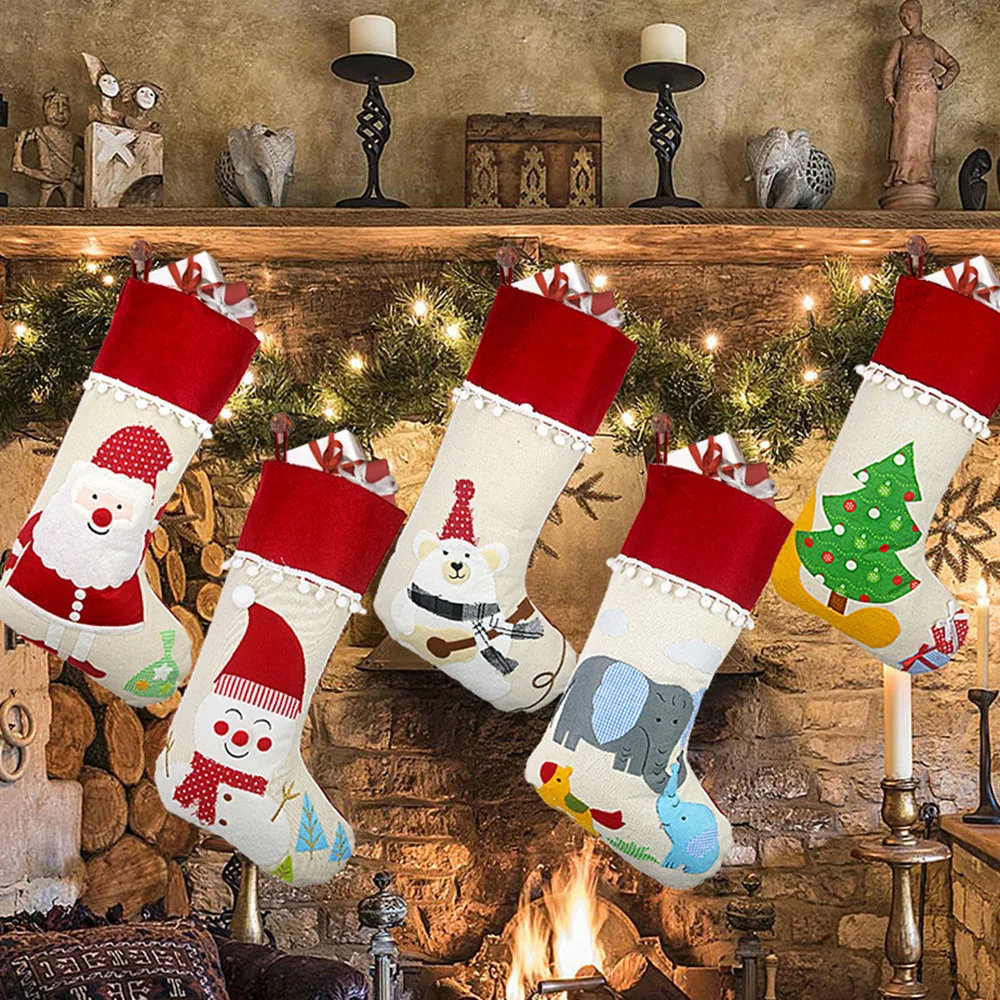 

Christmas Decorations And Decorations New Year Gifts Christmas Plush Socks Gift Bags Christmas Tree Pendant Gift Bags