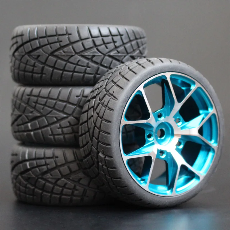 1 набор 4 шт HSP HPI гоночные шины металлический обод колеса для RC 1/10 на дороге