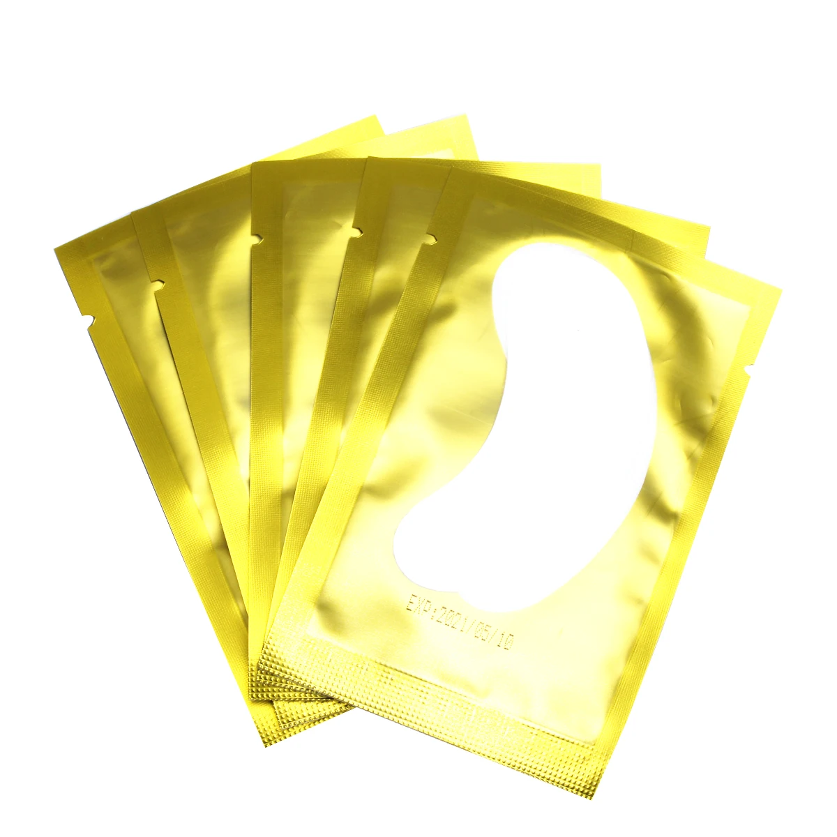 Gold Щеточка для ресниц колодки 50/100/1000 пар Gold под накладки под глаза для наращивания ресниц глаз-Наклейки Инструменты Бумага-Патчи поставки без ворса - Цвет: Gold