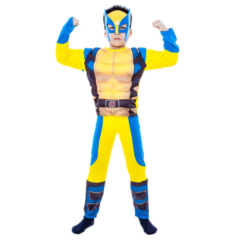 Комбинезон для косплея Мстители Люди Икс костюм супергероя мальчиков и девочек