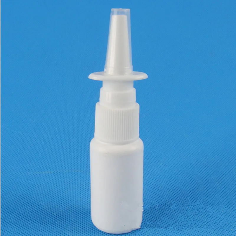 2 шт./лот 10 мл белые пустые пластиковые носовые бутылки с распылителем