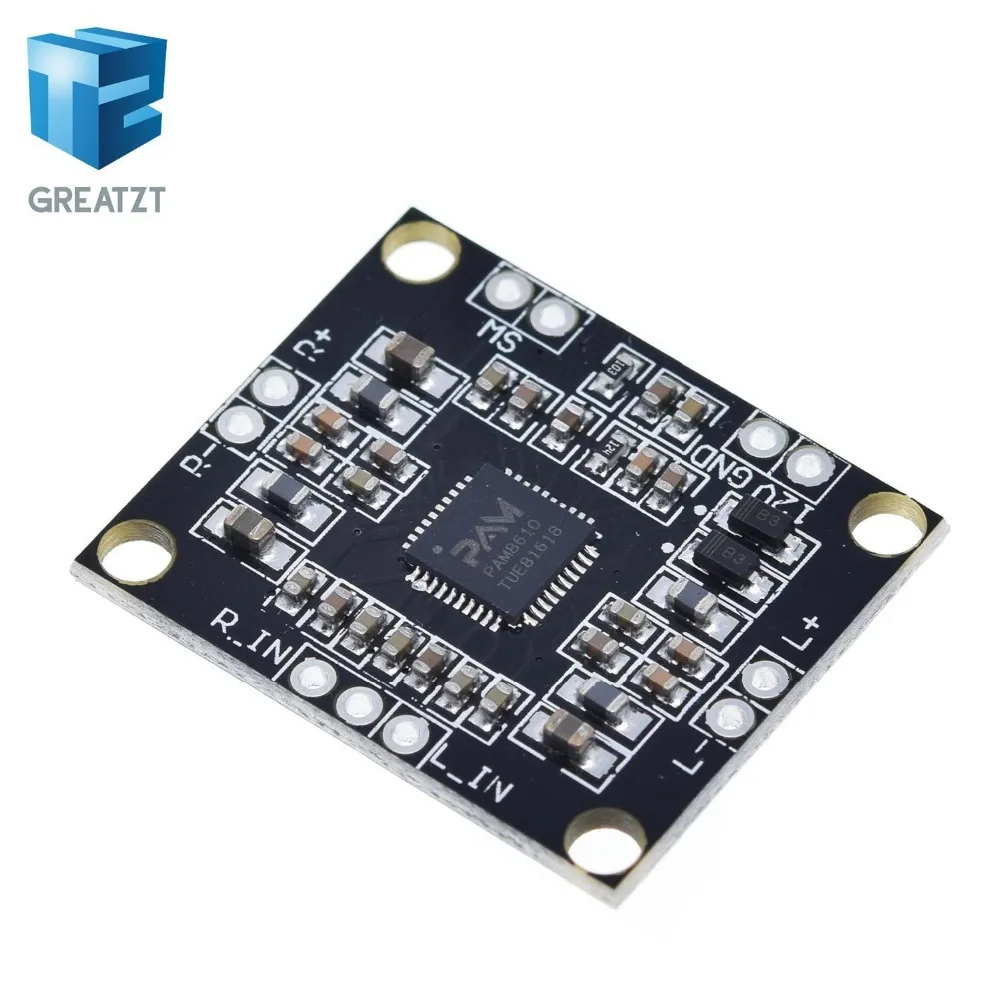 GREATZT PAM8610 цифровой усилитель мощности 2x15 Вт двухканальный стерео мини-усилитель мощности класса D