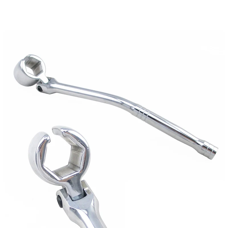 

New O2 Sensor Flex Head Wrench Handle Removal Installer With Angle Handle Design