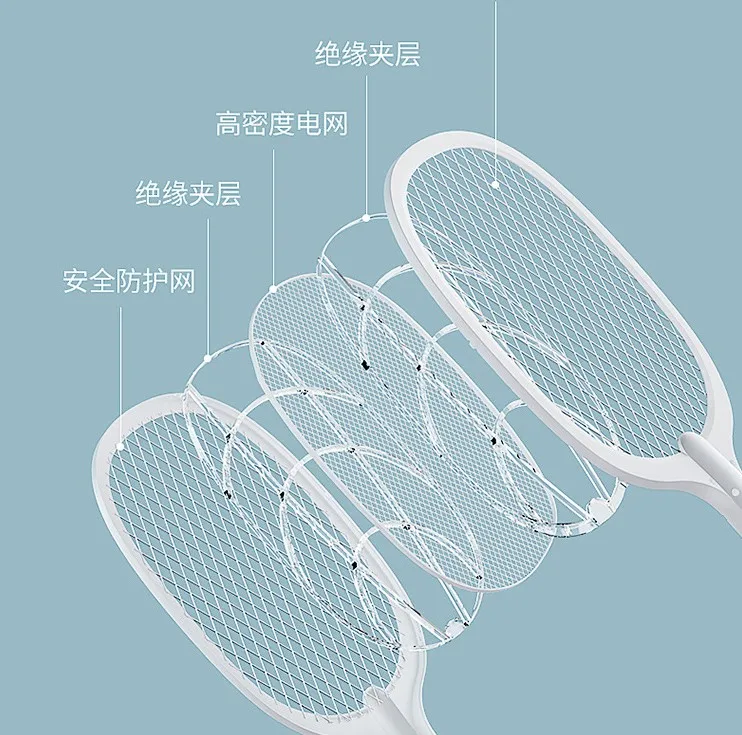 

K-STAR Summer Fly Swatter Trap Home Bug Insect Racket 3000V Electric Mosquito Killer With UV Lamp USB 1200mAh Rechargeable Bug