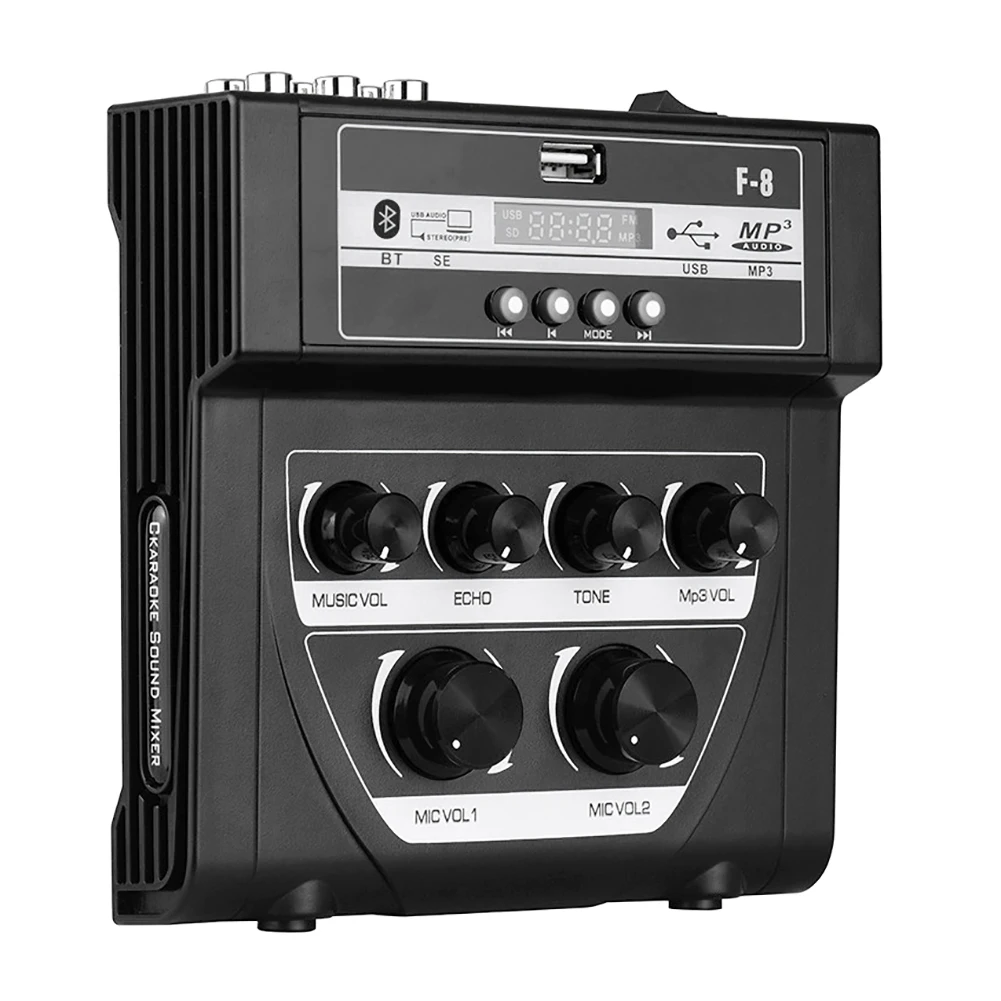 Бытовая аудиосистема миксер со встроенным стереозвуком с поддержкой BT Запись MP3