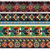 persian style ethnic totem cartoon printed customized design lanyardsatingrosgrain ribbon for diy hair craft supplies sewing
