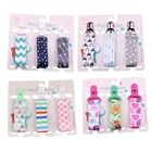 3 шт.компл., детская цепочка-зажим для соски, новая детская Пустышка-пустышка, зажим-цепочка для соски, пряжка, держатель-зажим для защиты от падения