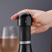 mini sealed champagne stopper sparkling wine bottle stopper mini black leak proof bottle stopper fresh keeping stopper for home