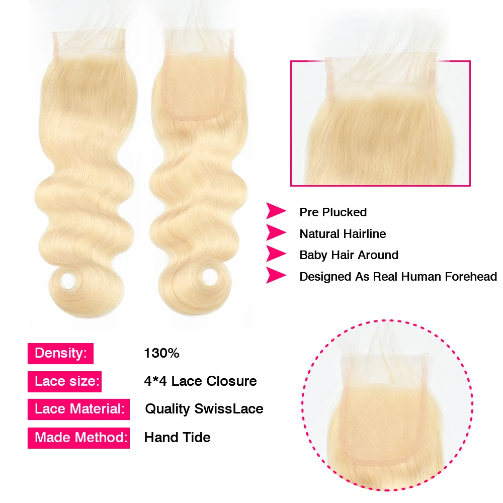 Чудо-красавица 1B- 613 отбеливатель цвет блонд малазийские волнистые пряди волос