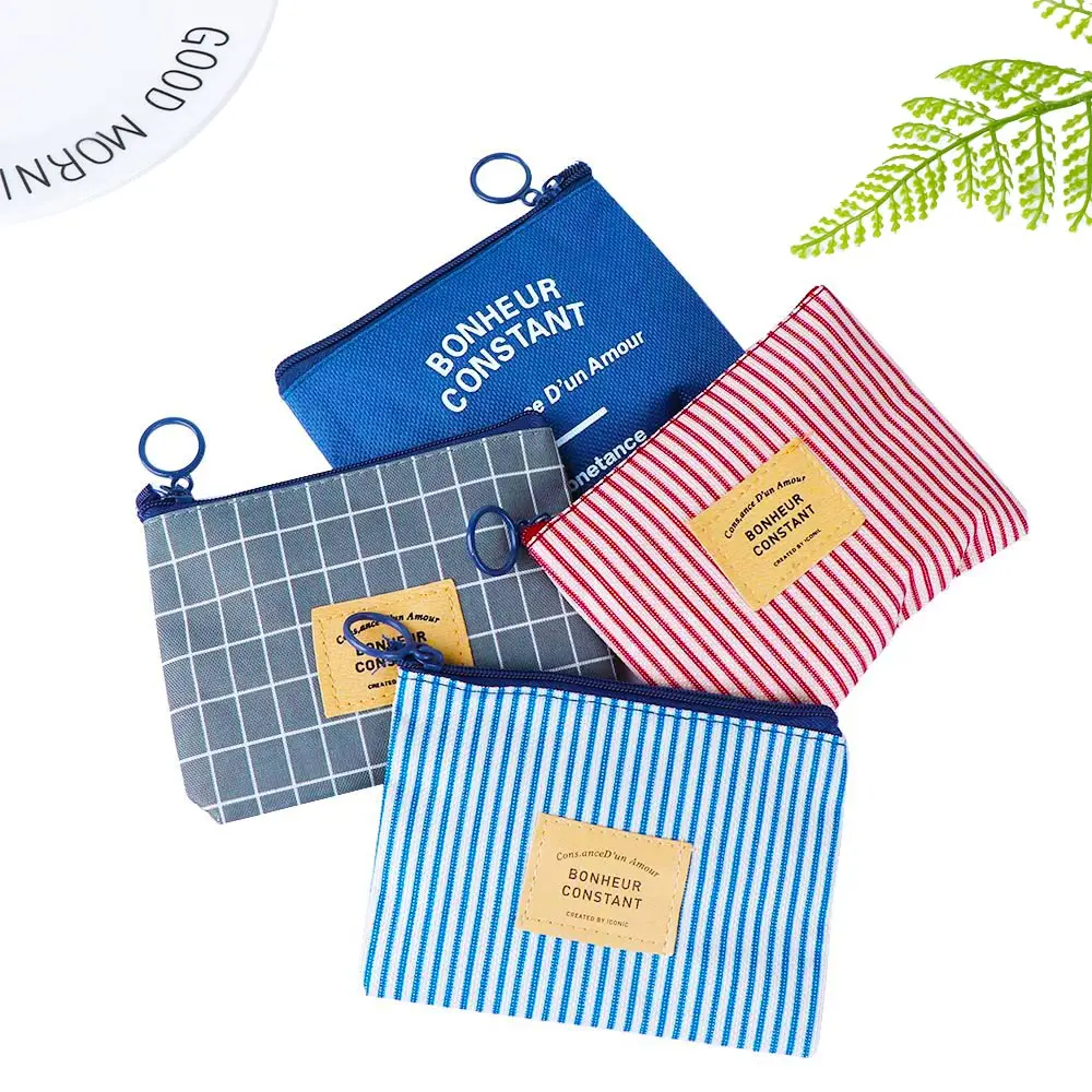 Холщовый кошелек унисекс 1 шт. мини для ключей от карт Холщовая Сумка маленький на