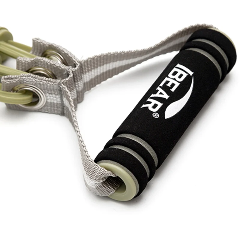 

IBEAR Exercise Bands Pull Handles Elastic Band Fitness Rope Resistance Exercise Training Three-Tube Chest Expander Pedal Puller