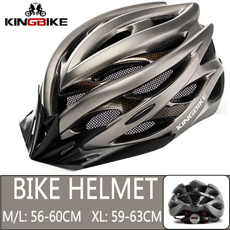 629-Titanium KINGBIKE велосипедный шлем из титана Сверхлегкий в форме велосипедный шлем с козырьком дышащий дорожный горный MTB открытый велосипедный шлем - Цвет: 629-Titanium