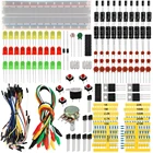 Базовый стартовый набор Keyestudio, набор макетной платы для электроники, перемычки, резисторы для Arduino UNO R3