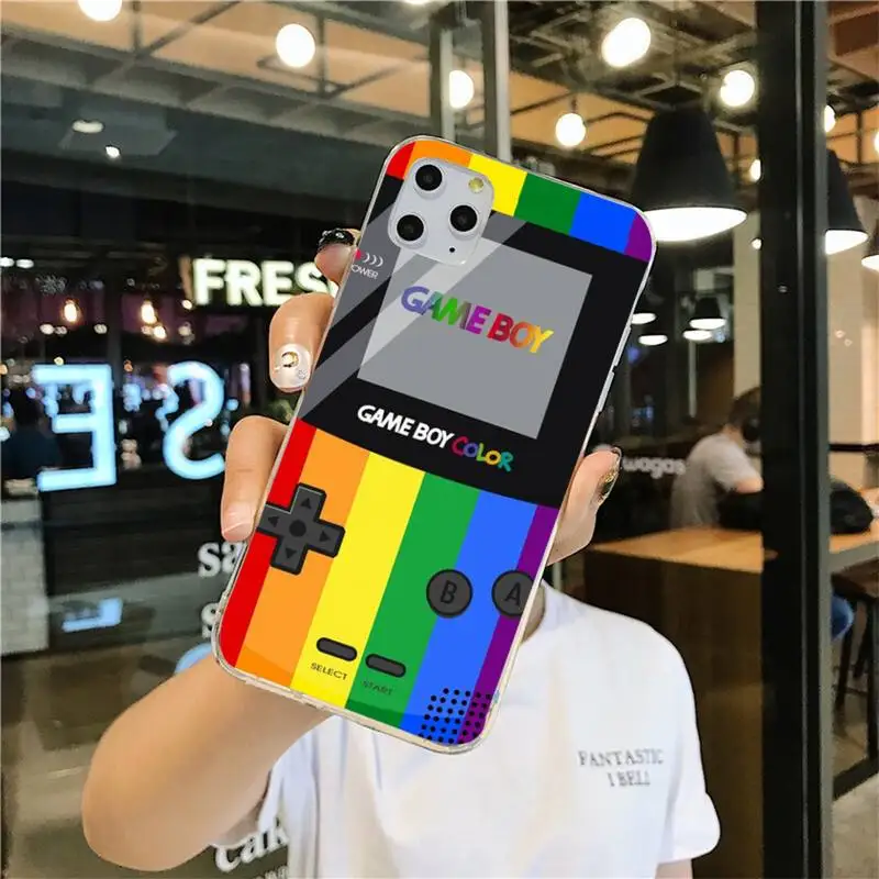 Ретро ручной Gameboy консоли тетрис чехол для телефона iphone 12 11 Pro Max Мини XS 8 7 6 6S Plus X 5S SE