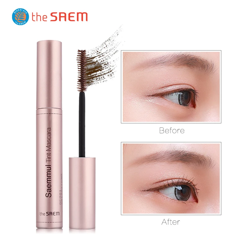 

THE SAEM Saemmul Tint Mascara (Brown) 9ml Korean Big Eyes Mascara Eye Lashes Cosmetics Mascara Lengthening Brown Lash Eyelash