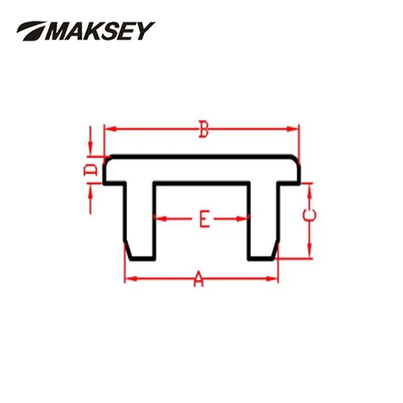 MAKSEY термостойкие силиконовые резиновые Т-образные заглушки для отверстий 191,5 мм 196,5 мм 201,5 мм резиновые пробки для ПВХ прокладка для трубы