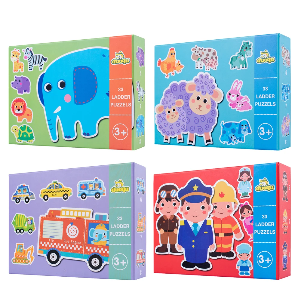 

Деревянные пазлы, детские игрушки, Мультяшные животные, деревянные пазлы, Детские Ранние развивающие игрушки, детские портативные интеракт...