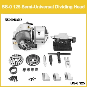 Полууниверсальная делительная головка NUMOBAMS BS-0 с 3-кулачковым патроном 125 мм для металлической мельницы