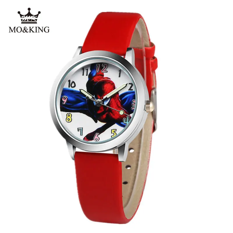 2020 горячая Распродажа часы милые Мультяшные детские кожаные кварцевые с