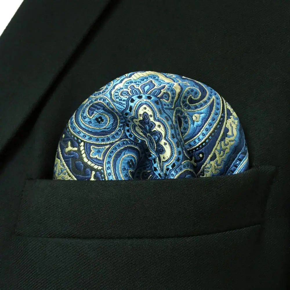 Мужской набор галстуков Классический Синий Геометрический Шелковый Бизнес