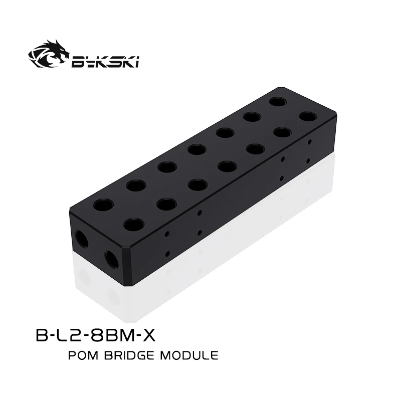

Bykski B-L2-8BM-X Multi Video Graphics Card GPU Connector Parallel Easy Build 8 Cards Combined G1/4"