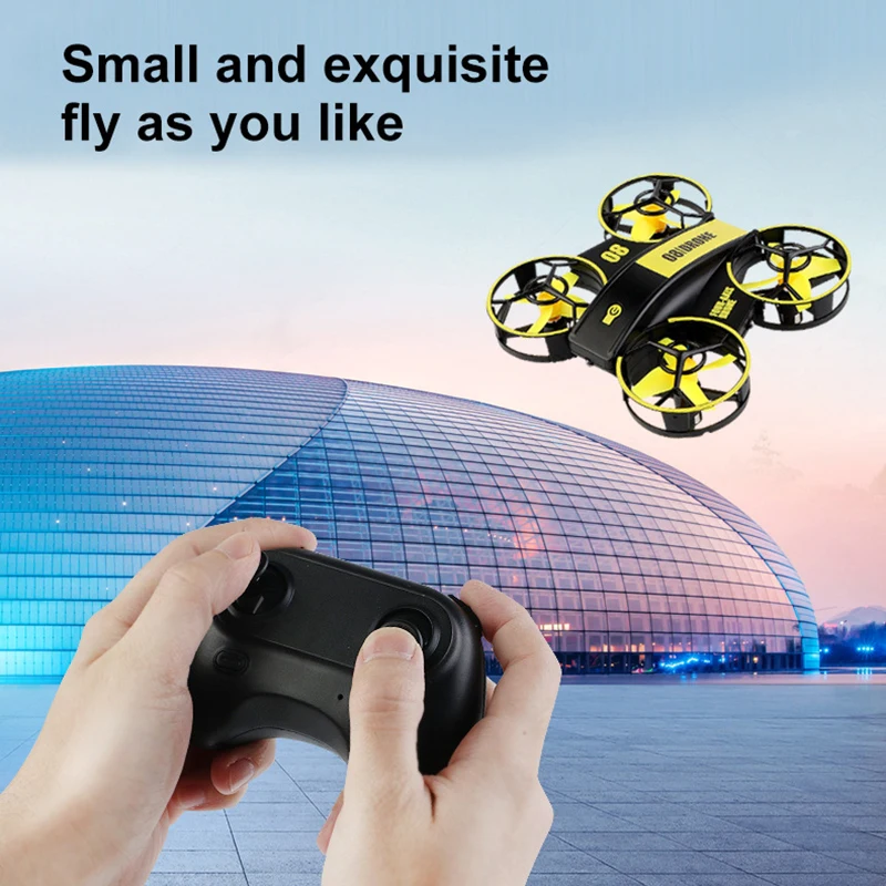 

Mini Nano Drone RC Helicopter For Kids Smart Remote Control RH821 Mini Drone One Key Take Off/Land Auto Hovering 3D Flip