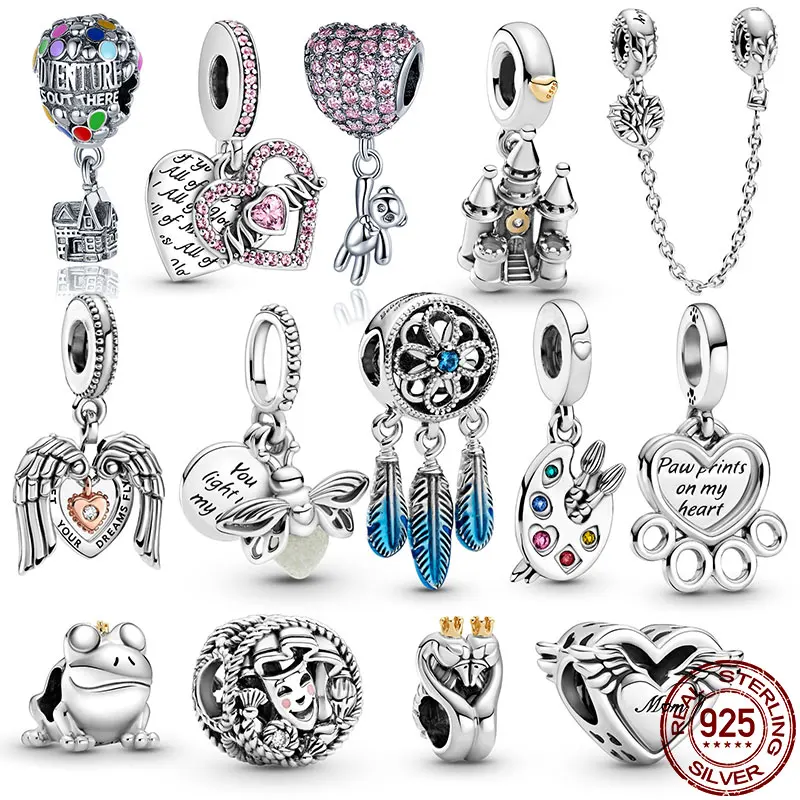 Новинка 2021 подвеска-бусина в виде котенка и розовых гантелей рыбы подходят для