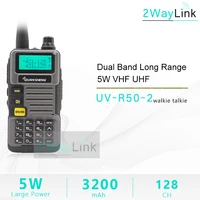 quansheng walkie talkie uv r50 2 uhf vhf 5w two way radio 3200mah portable quansheng uv r50 2 ham radio tg uvr50