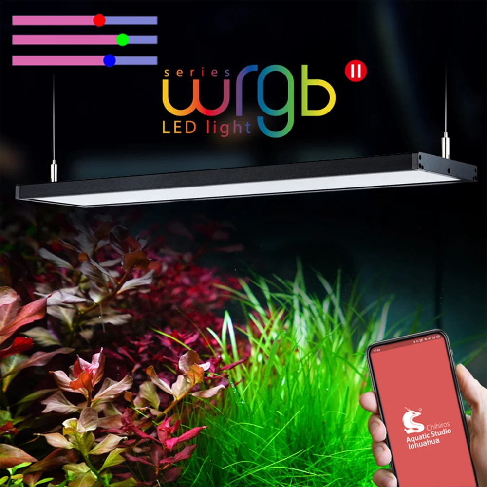 Chihiros-L&aacute;mpara de luz de acuario WRGB 2, luz LED para tanque plantado, accesorios, suministros-0