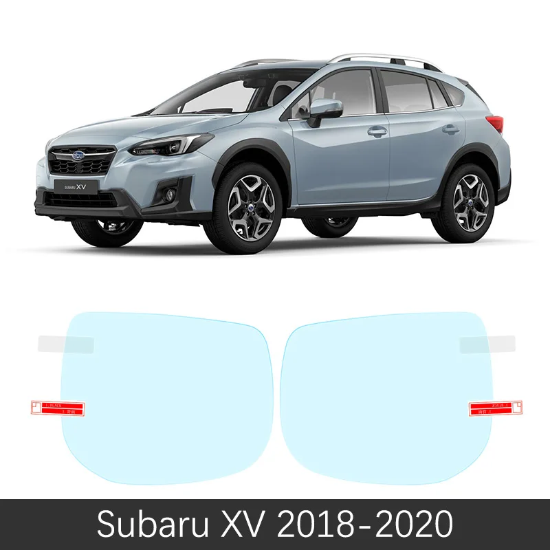 Для Subaru XV Crosstrek WRX ИППП 2011~ полное покрытие Зеркало заднего вида непромокаемые Анти-противотуманная пленка аксессуары 2012 - Название цвета: Subaru XV 2018-2020
