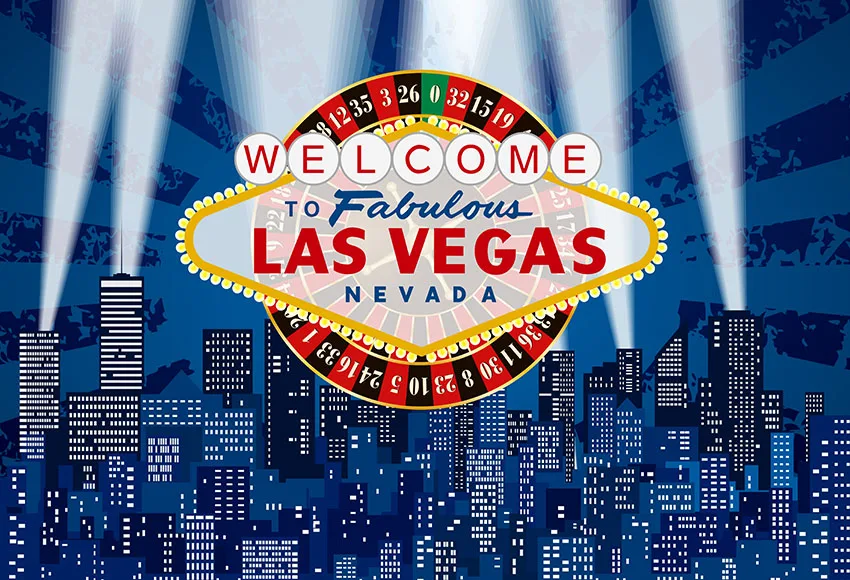 Виниловый фон для студийной фотосъемки с надписями Лас-вегасом Невадой и