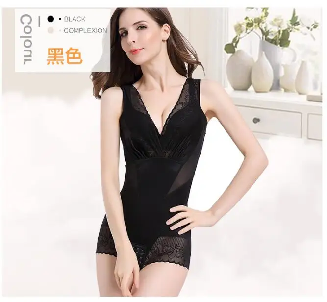 V-Neck Ladies Body Shapers Slimming Underwear Thin Bodysuits Women Seamless Shapewear Body Shaping Corset Waist Shaper