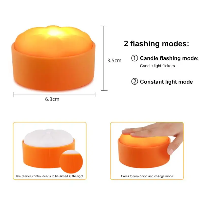 Светодиодная проекционная лампа в виде тыквы для Хэллоуина с пультом ДУ |