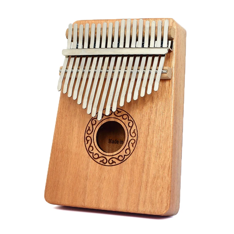 Kalimba 17 клавишный инструмент из красного дерева пианино с большим звуком