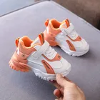 Кроссовки детские из искусственной кожи, спортивная обувь для бега, размеры 21-35, весна-осень