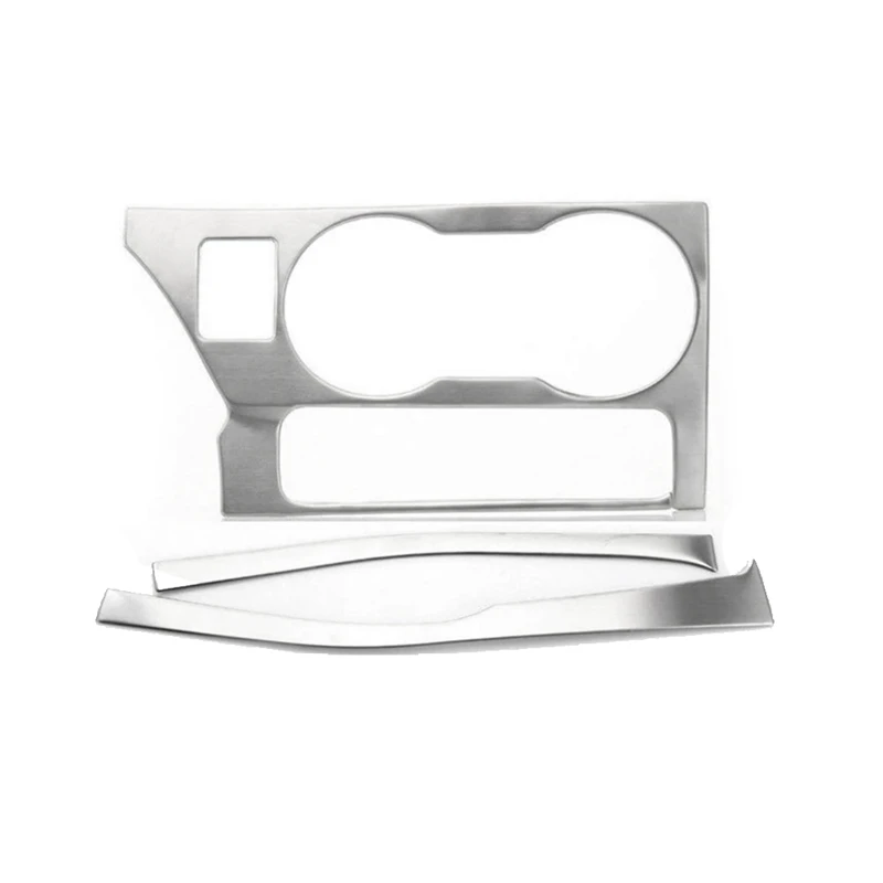 

Car Console Gear Shift Decor Strip + Water Cup Holder Cover Trim Sticker for Toyota Corolla 2014 2015 2016