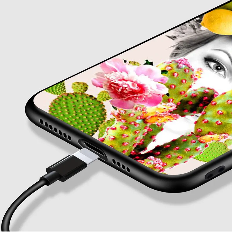 

Aesthetuc Face Art For iPhone 12 Pro Max Mini 11 Pro XS Max X XR 6S 6 7 8 Plus 5S Soft Black Phone Case
