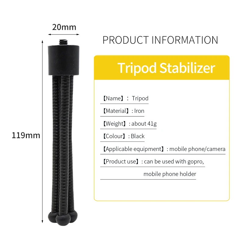 Мини штативы для камеры на мобильный телефон Go Pro Гибкий штатив настольная