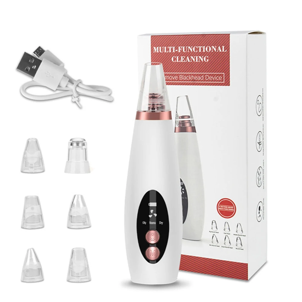 

USB Pore Cleaner Blackhead Remover Vacuum Face Skin Care Suction Black Dots Blackheads Pimples Removal Deep Cleaning Tool