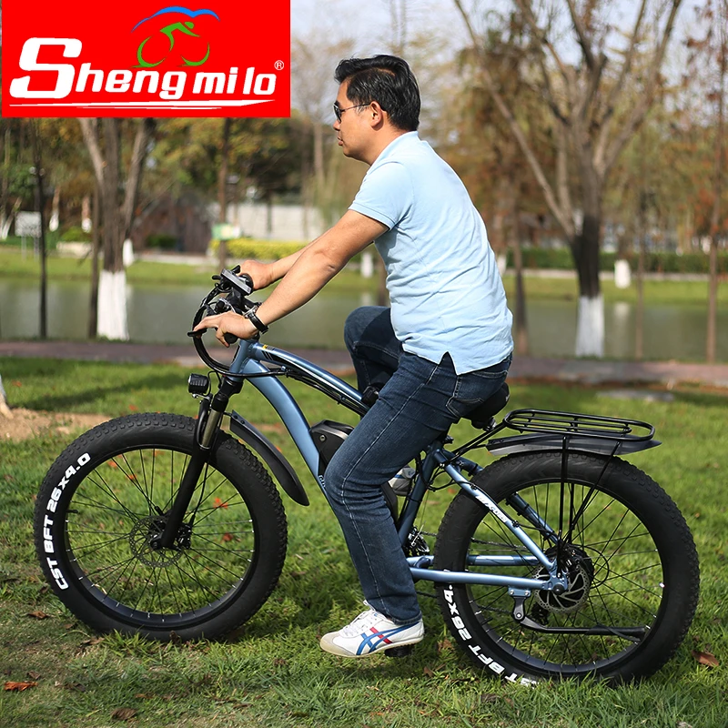 26-дюймовый Интеллектуальный электрический велосипед с толстыми шинами 4 0 48 В 1000