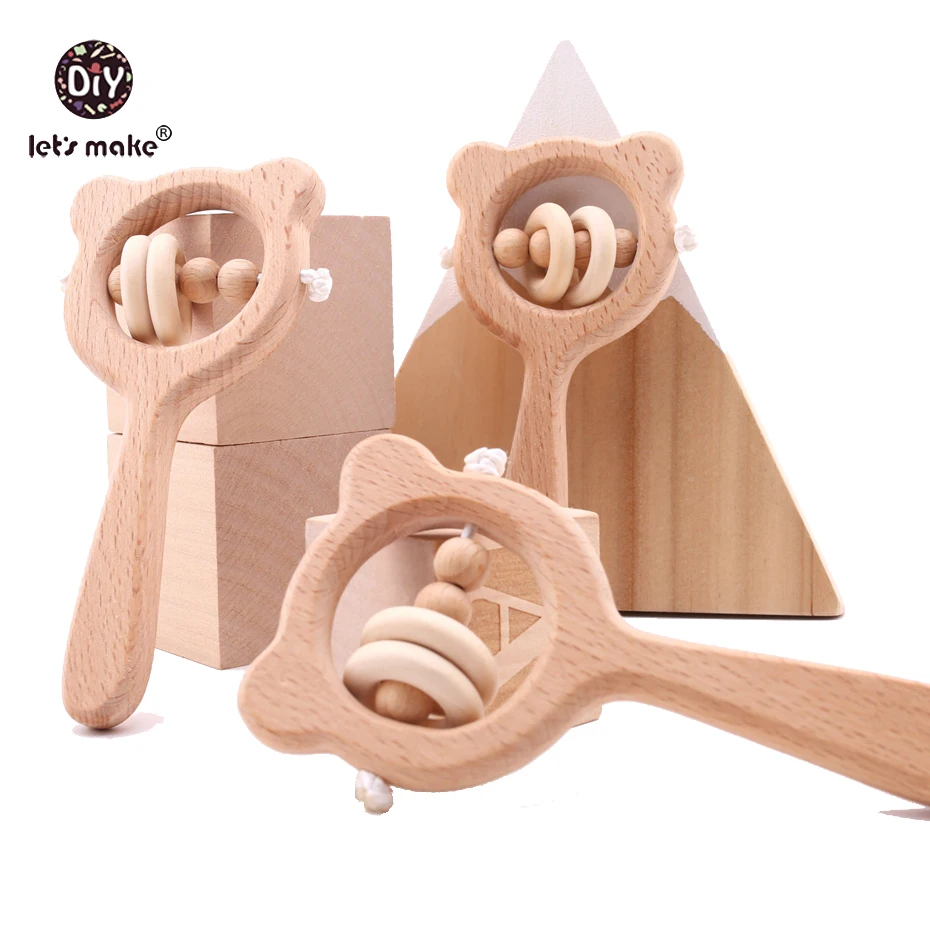 5 шт. деревянные кольца для младенцев|Интерактивные игрушки малышей| |