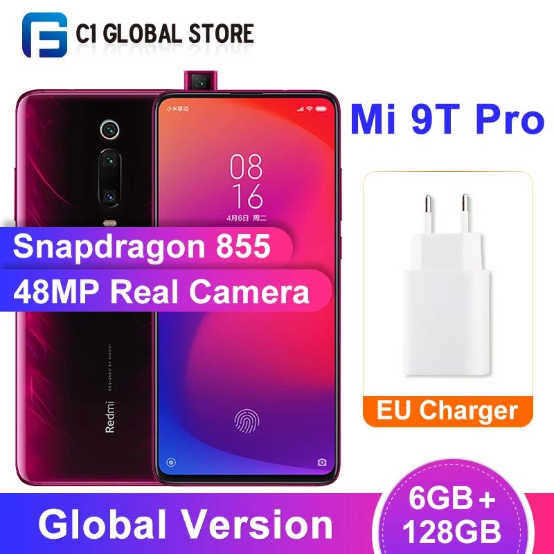 Xiaomi Mi 9T Pro смартфон глобальная версия 6 ГБ 128 Snapdragon 855 Bluetooth 5 0 NFC 39 дюймов 48 МП