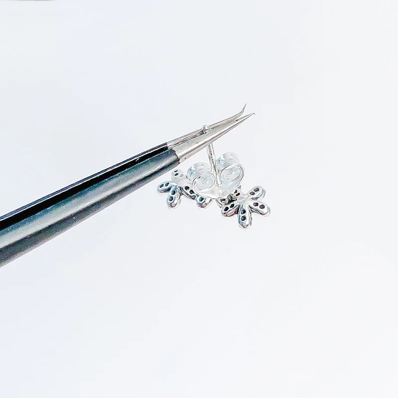 

Original S925 Sterling Silver Pan Earring Creative Dazzling And Versatile Chrysanthemum Earrings For Wedding Fashion Jewelry