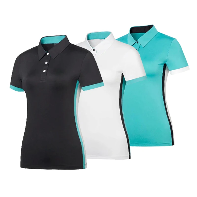 

Golf Women POLO Shirts Summer Fashion Turn-down Collar Casual Polo Long Sleeve Organic Fiber Solid Slim Shirts Tops