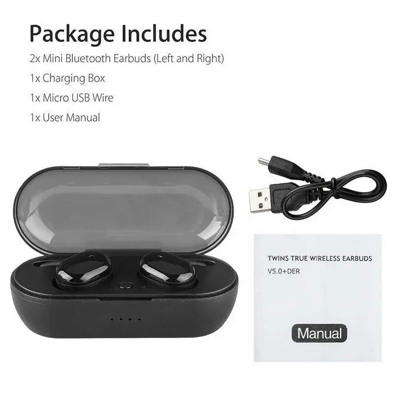 Bluetooth 5 0 наушники миниатюрная бинауральная беспроводная гарнитура Tws